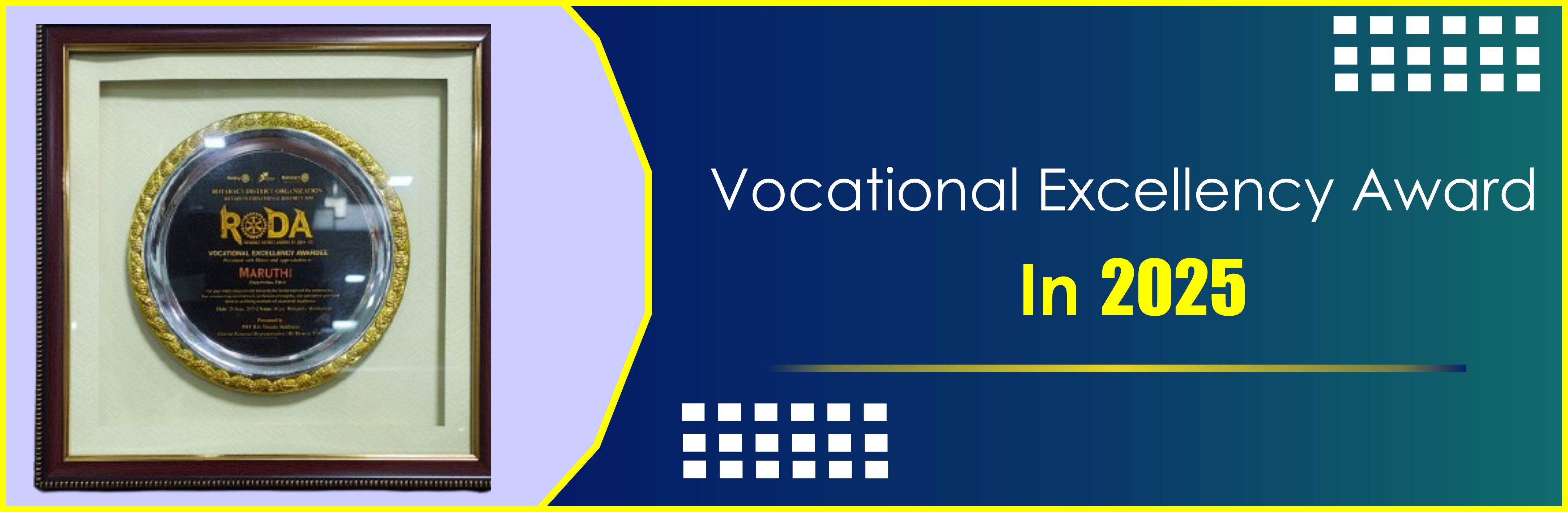 Roda Vocational Excellency Award